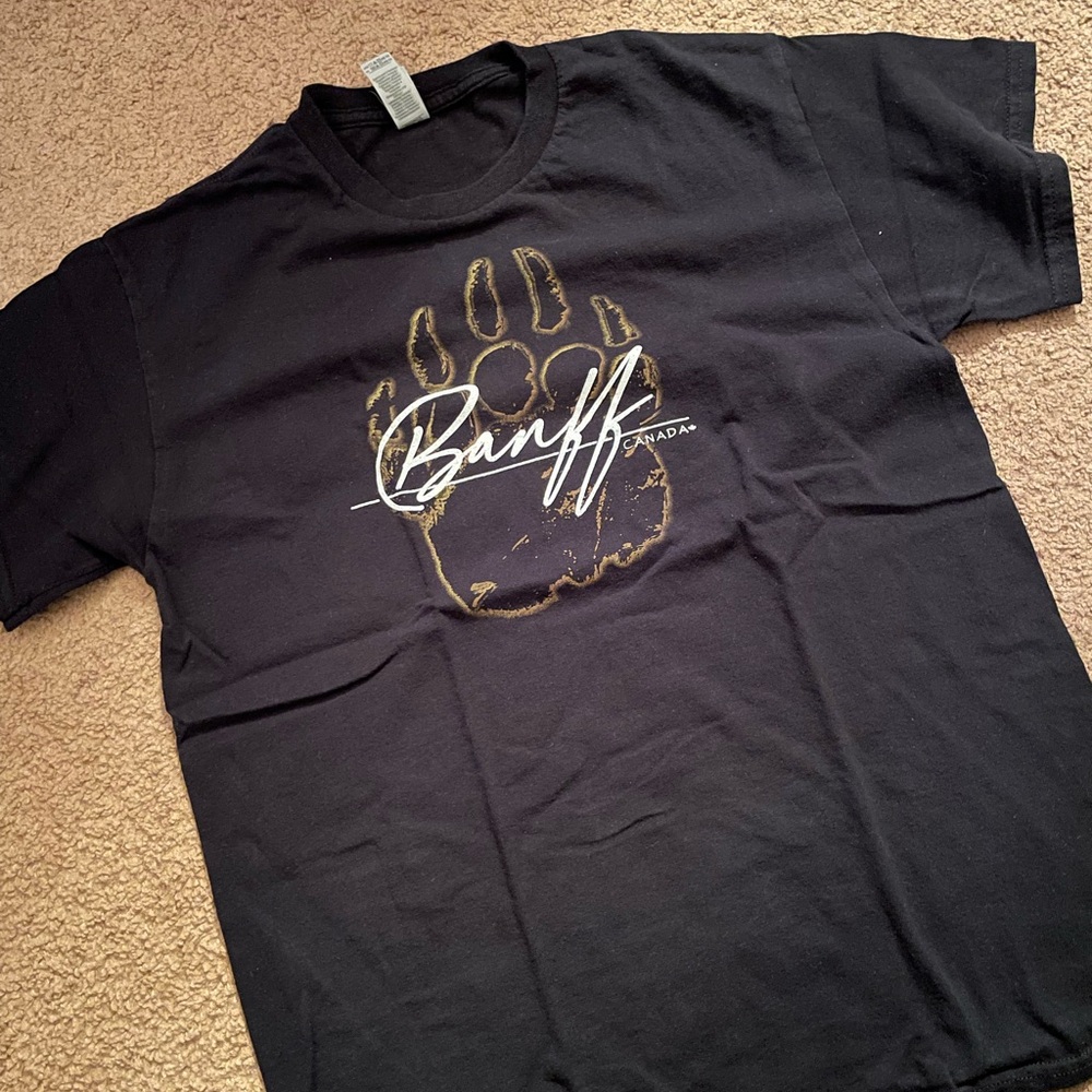Vintage Banff Heavy Cotton Black T-Shirt - Picture 1 of 2